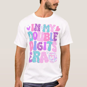 T-shirt Dans Mes Double Chiffres Era Retro 10 Ans 10E Bir