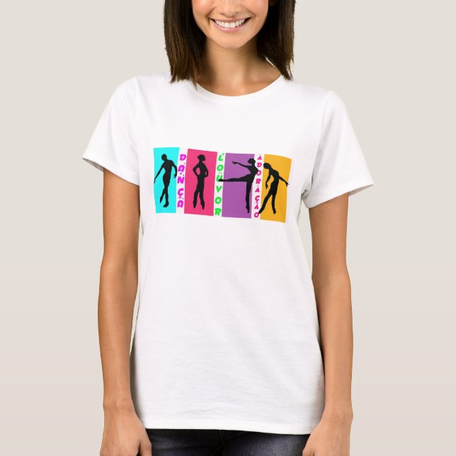 T-shirt dans microfibra féminine Danse louange et… (Devant)