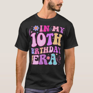 T-shirt Dans Mon 10E Anniversaire Ère Dix Anniversaires 10