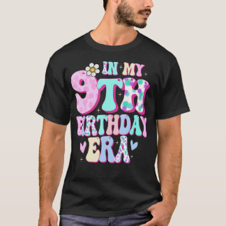 T-shirt Dans Mon 9E Anniversaire L'Ère Fille Cadeaux Neuf