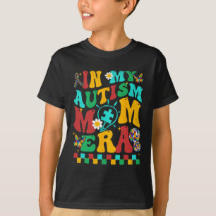 T-shirt Dans Mon Autisme Maman Era Puzzle Super Pièce Retr