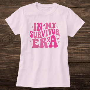 T-shirt Dans Mon Époque Survivante Pink Breast Cancer Sens