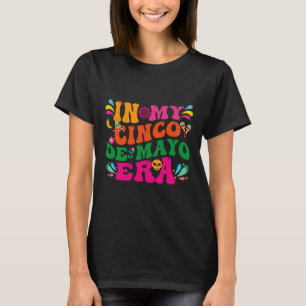 T-shirt Dans Mon Ère Cinco De Mayo Groovy Nacho Fête Moyen