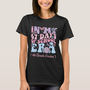 T-shirt Dans Mon Ère De 67 Jours D'école Mème Enfants Jeun