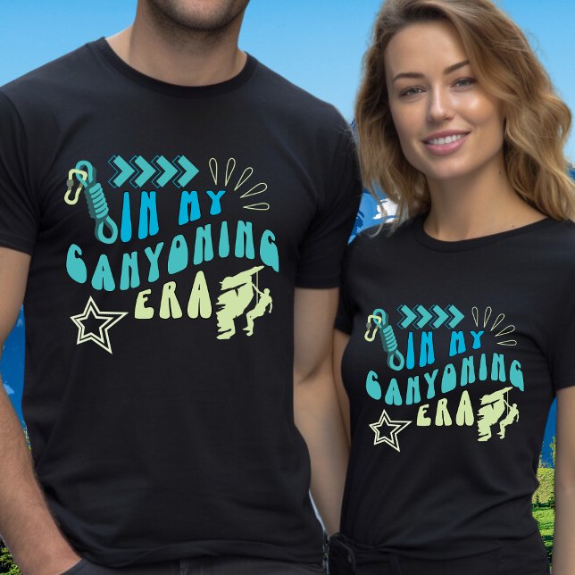 T-shirt Dans Mon ère de canyoning Canyonering Your Text on (Créateur téléchargé)