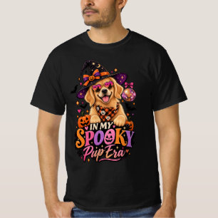 T-shirt Dans Mon Ère De Chiots Effrayants Retriever Doré H