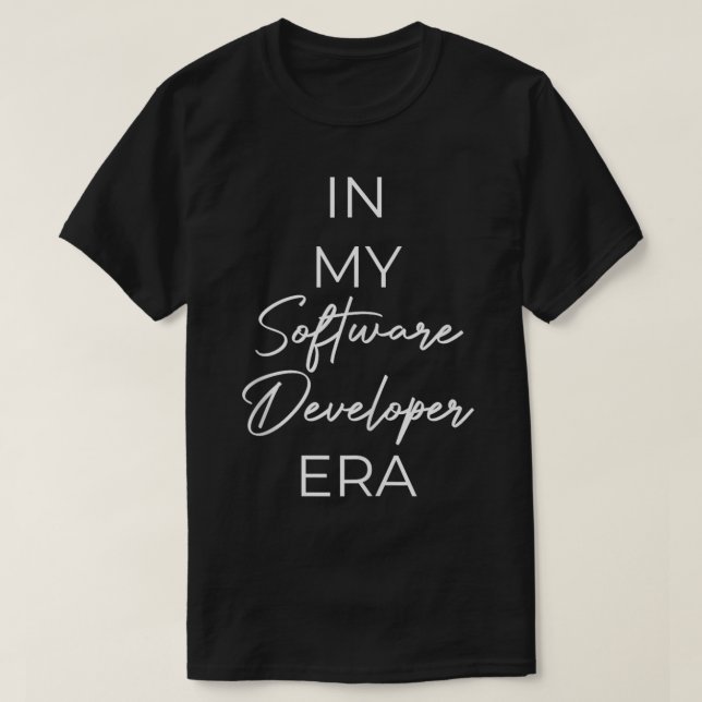 T-shirt Dans mon ère de développement logiciel (Design devant)