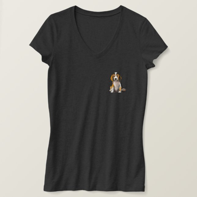 T-shirt Dans mon ère de maman Beagle (Design devant)