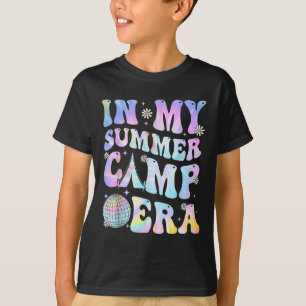 T-shirt Dans Mon Été Camp De Camping Camping Tie Dye Derni