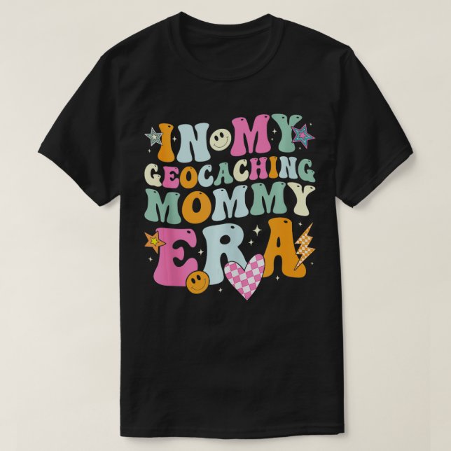 T-shirt Dans Mon Geocaching Mommy Era Retro pour mammy Wom (Design devant)