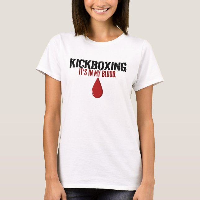 T-shirt Dans mon sang KICKBOXING (Devant)
