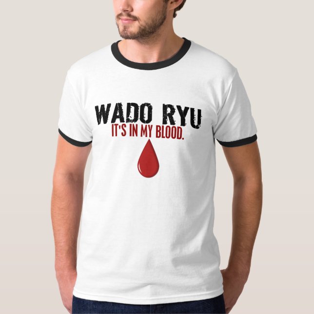 T-shirt Dans mon sang WADO RYU (Devant)