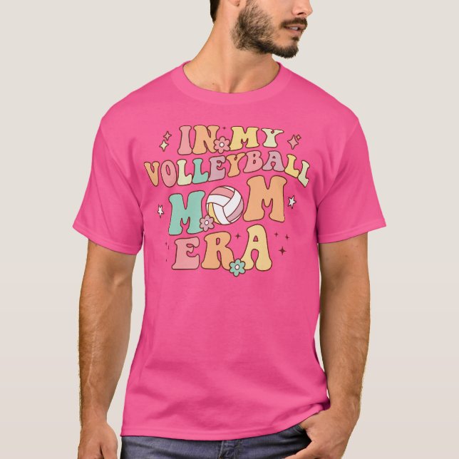 T-shirt Dans Mon Volleyball Maman Era Jeu Jour Mignonne Vo (Devant)