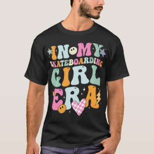 T-shirt Dans My Skateboard Girl Era Retro pour filles femm