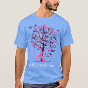 T-shirt Dans October We Wear Pink Ribbon Tree Breast Cance