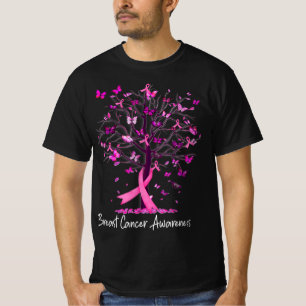 T-shirt Dans October We Wear Pink Ribbon Tree Breast Cance