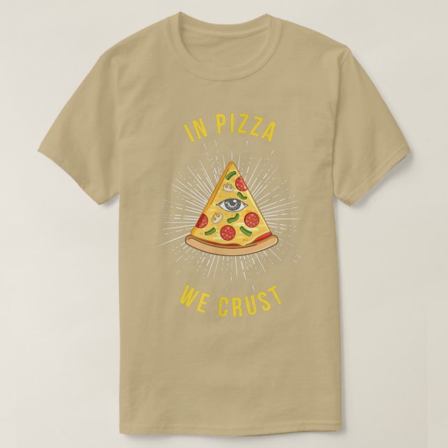 T-shirt Dans Pizza Nous Croûtons Cool Italien Nourriture L (Design devant)
