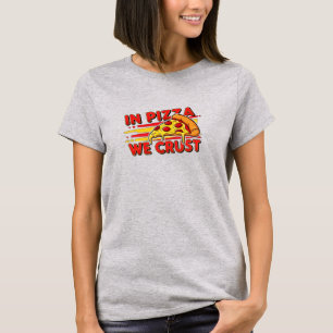 T-shirt Dans Pizza Nous Croûtons Drôle Tranche Pepperoni F