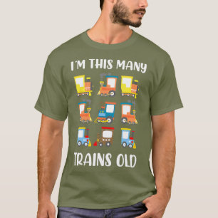 T-shirt Dans This Many Trains Old 9th Birthday Railroad