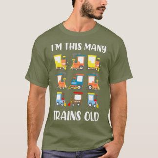 T-shirt Dans This Many Trains Old 9th Birthday Railroad