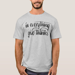 T-shirt Dans tout donnez la main des mercis    vers marqu