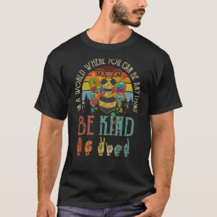 T-shirt Dans Un Monde Être Gentil Bumble Bee Umbrella Auti