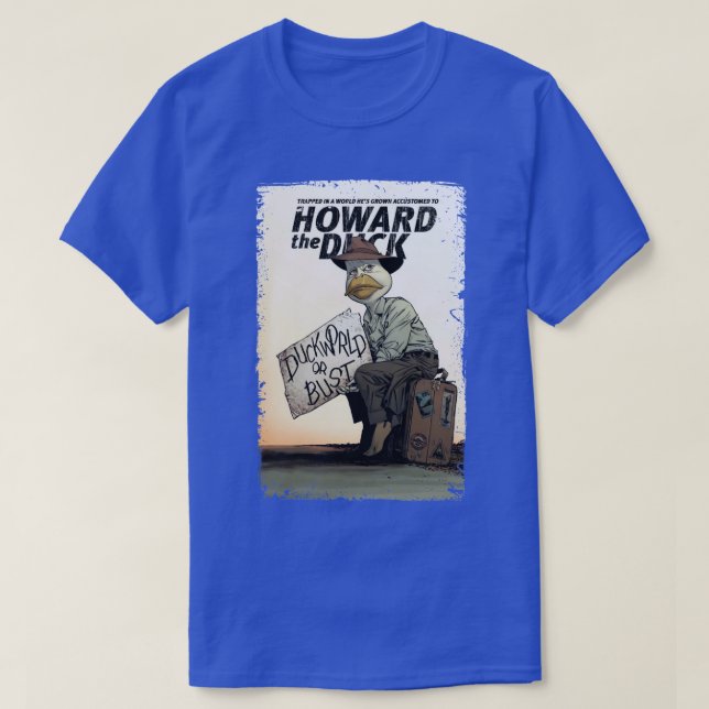 T-shirt Dans un monde Howard art Duck cadeau pour les fans (Design devant)