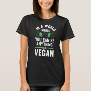 T-shirt Dans Un Monde Où Vous Végustez Le Veganisme