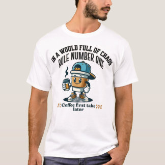 T-shirt Dans un monde plein de chaos