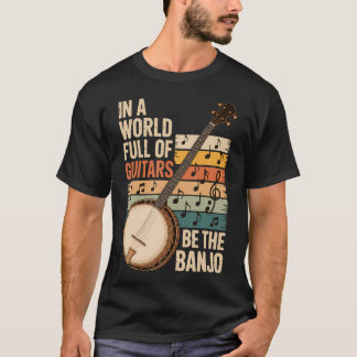 T-shirt Dans un monde plein de guitares, soyez le