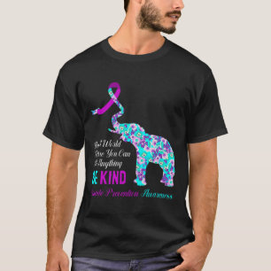 T-shirt Dans Un Monde Soyez Sérieux Soutien À La Préventio