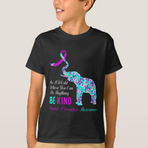T-shirt Dans Un Monde Soyez Sérieux Soutien À La Préventio