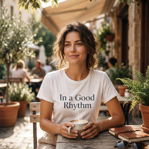 T-shirt Dans un rythme minimaliste graphique pour hommes