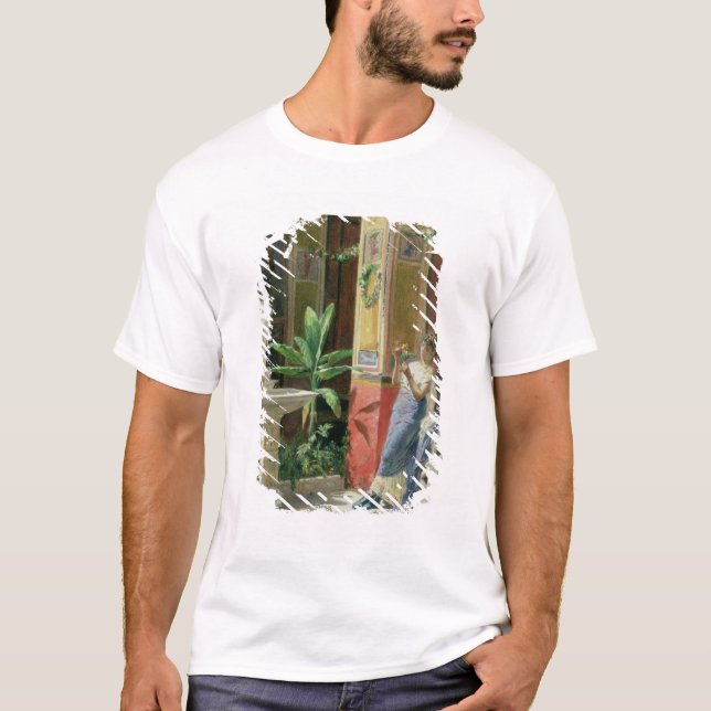 T-shirt Dans une cour à Pompeii, 1878 (Devant)
