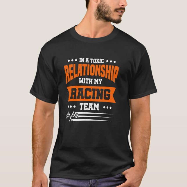 T-shirt Dans une relation toxique avec mon équipe de cours (Devant)