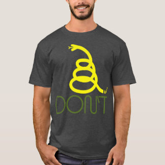T-shirt Dans Vogue Moderne Jaune Minimaliste Gadsden Snake
