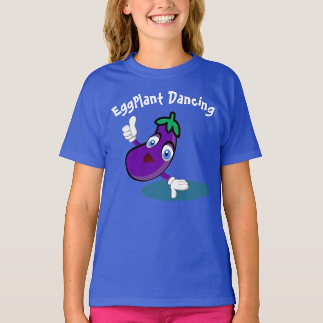 T-shirt dansant aubergine (Devant)