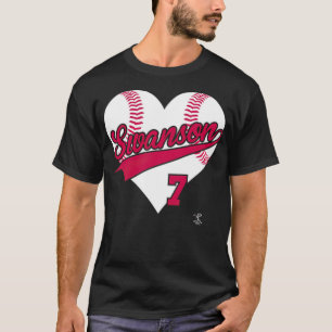 T-shirt Dansby Swanson Baseball Heart 90s sports