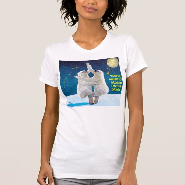 T-shirt Danse 2012 de solstice d'hiver - scoop décontracté (Devant)