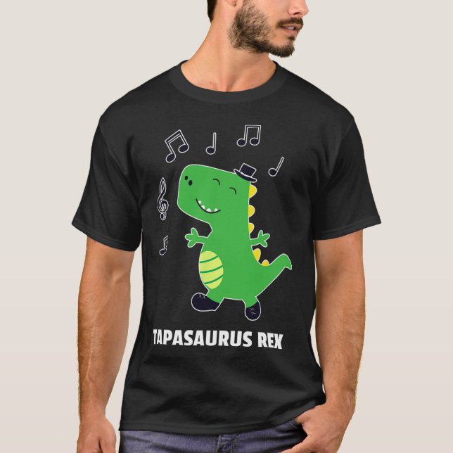 T-shirt Danse à claquettes -tapasaurus Rex-dinosaure Cadea (Devant)