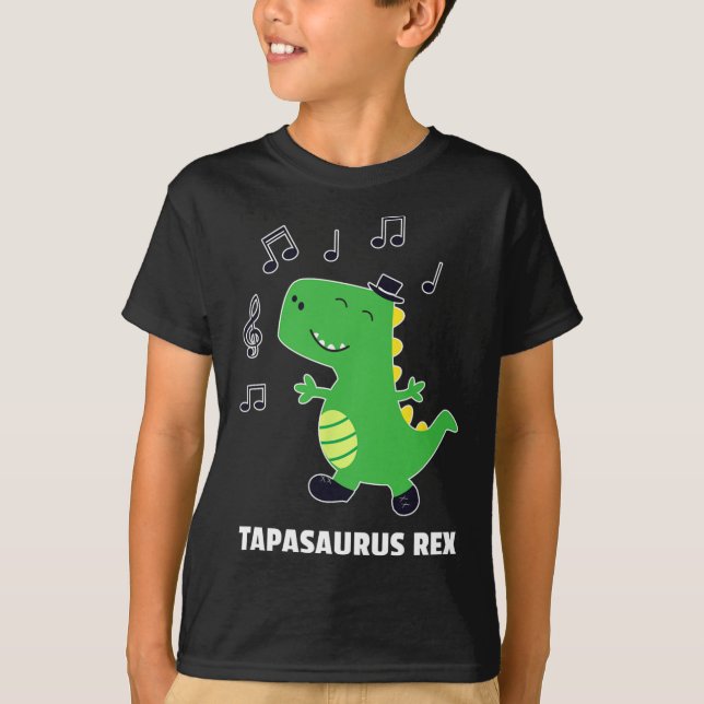 T-shirt Danse à claquettes -tapasaurus Rex-dinosaure Cadea (Devant)