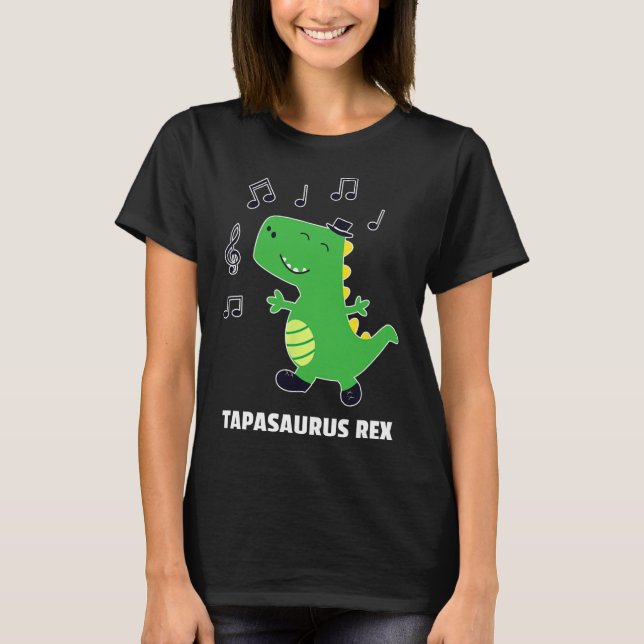 T-shirt Danse à claquettes -tapasaurus Rex-dinosaure Cadea (Devant)
