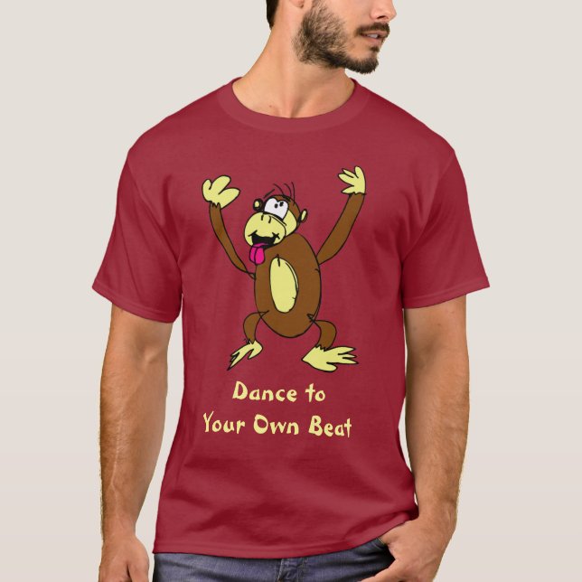 T-shirt Danse à vos propres singe de battement (Devant)