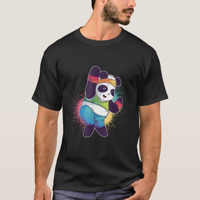 T-shirt Danse Aérobie S Danse Panda S (Devant)