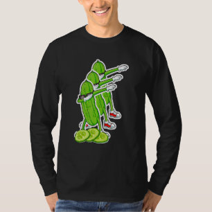 T-shirt Danse au concombre au vinaigre Dabbing avec lunett