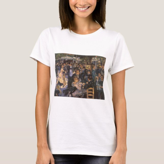 T-shirt Danse au Moulin de la Galette par Pierre Renoir (Devant)