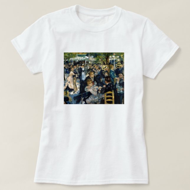 T-shirt Danse au Moulin de la Galette par Renoir (Design devant)