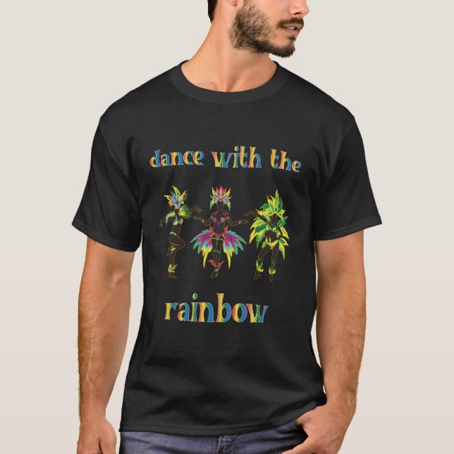 T-shirt Danse Avec L'Arc En Ciel (Devant)