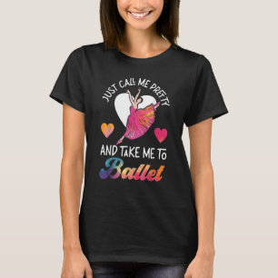 T-shirt Danse Ballet Danse Fille Ballerina Appelle-Moi Jus