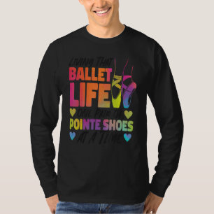 T-shirt Danse Ballet Danse Fille Ballerina Pointe Chaussur